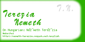 terezia nemeth business card